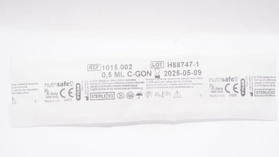 Vygon 1015.002 Safe Ente Feeding Syringe w/ a Nutrisafe2 Connec 0.5ml C-Gon